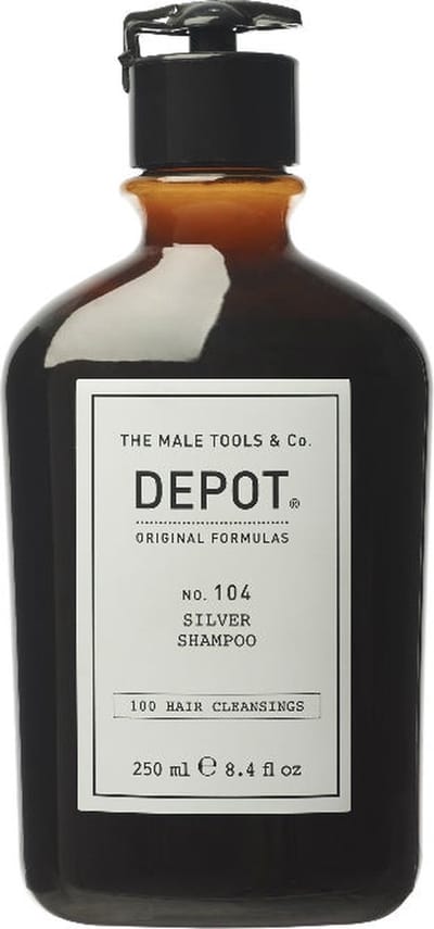 DEPOT 104 Silver Shampoo 250ml -  Voor Grijs haar
