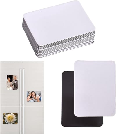 20 Stuks Sublimatie Magneten, Persoonlijke Decoratieve Magneten voor Koelkast, DIY Magneten voor Witbord en Keuken Decoratie (5.5cm x 7.5cm)