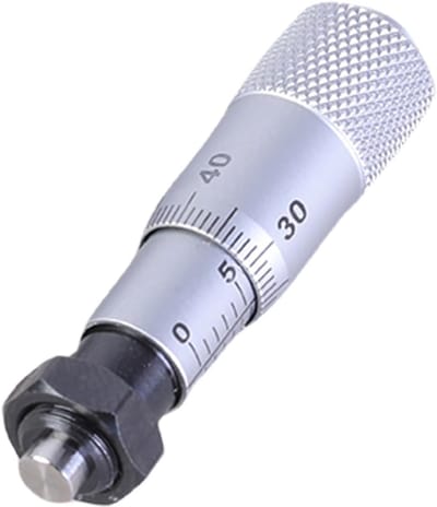 Precisie Micrometer - Meetgereedschap Kop - Technische Metingen - Hoge Nauwkeurigheid - 0.01 mm - Zilver