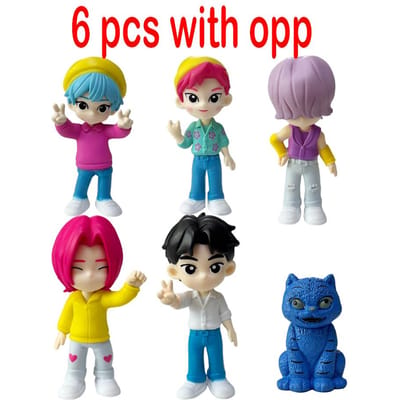 1-12 stuks K-pops Demonen Jagers Anime Figuur Rumi Zoey Mira Saja Jongens Actiefiguur Cosplay Vinyl ornament Figuren Speelgoed fan cadeaus