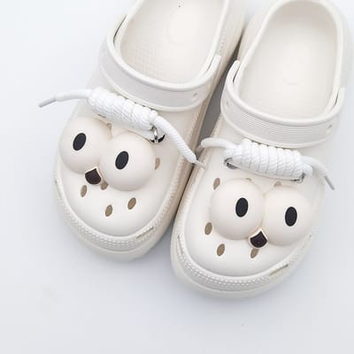 Schoenaccessoires-geschikt voor crocs charms- geschikt voor crocs pins- geschikt voor crocs Accessoires- geschikt voor Crocs Jibbitz-4 grote ogen