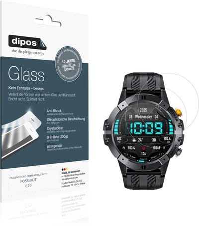 dipos – 2x Pantserfolie geschikt voor FOSSiBOT C29 | 9H Screenprotector