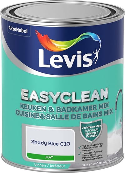 Levis - Easyclean Keuken & Badkamer Mix - Shady Blue C10 - Mengverf - 1 L