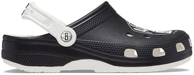 Crocs Classic Brooklyn Nets Clog White Black Maat 39/40 M7/W9