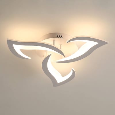 Riserva LED Plafondlamp Modern Design - 36W - 4000 lm - 3000K Warm Wit - Wit - Moderne Plafonnière voor Woonkamer, Slaapkamer, Keuken en Eetkamer