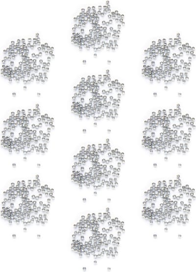 Principessa knijpkralen, van huid VEILIGE metaalsoort, 1000 stuks, zilverkleurig – 2mm