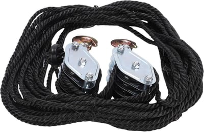 Touw Takelsysteem - Katrol Blok - Zwaar Tillen - Hoge Hefcapaciteit - 2200 Lb - Zilver
