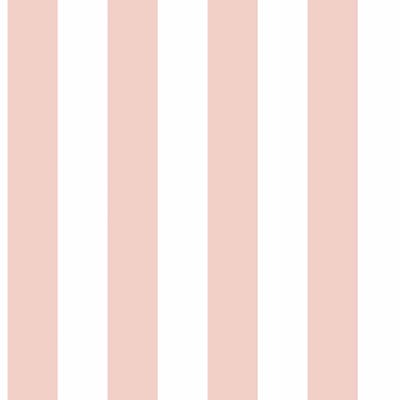 Behang - Kinderkamer – Strepen - Wit - Roze - Babykamer - Kinderbehang – Meisjeskamer - Lijnen - 0,53 x 10,05 M