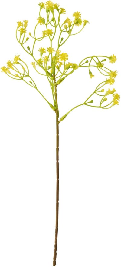 J-Line gypsophila - kunststof - geel - 6 stuks