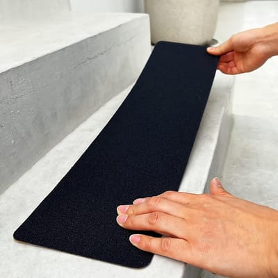 Ruban Antidérapant Robuste pour Marches d'Escalier, Adhésif de Sécurité Extérieur pour Marches, Rampes de Skate, Terrasses, Revêtement de Sol Antidérapant Durable 1pcs