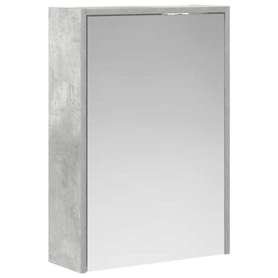 vidaXL Badkamer spiegelkast Beton Grijs 43 x 16 x 62.5 cm Bewerkt hout