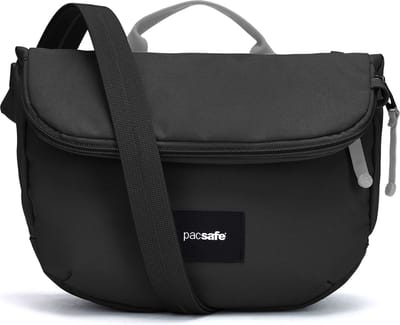 Pacsafe GO Saddle Crossbody tas - 3.5L - RFID - Anti-diefstal - Waterafstotend - Gerecycled - Festivaltas - Zwart