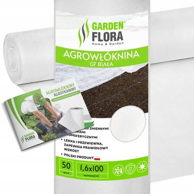 Dikke Witte Agrowoven 1.6x100m 50g - Bescherming Herfst/Winter