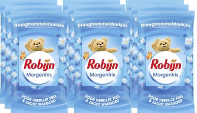 Robijn Intense Morgenfris Droogtrommeldoekjes - 9 x 20 stuks - Voordeelverpakking