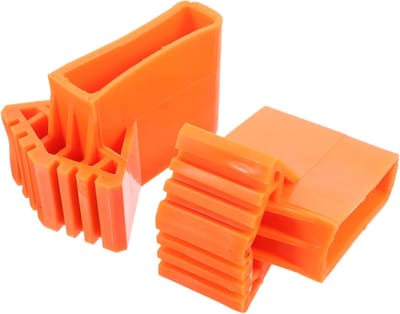 Ladder Matten - Ladder Voetjes - Veiligheid Verhoging - Universele Pasvorm - 9x6.4x6cm - Oranje