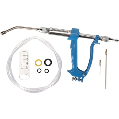 Veterinaire Continue Spuit Instelbare Dosis Herbruikbaar Veilig Vee Injector voor Schaap Geit Hond gray