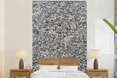 Behang - Fotobehang Graniet - Industrieel - Design - Grijs - Breedte 200 cm x hoogte 300 cm