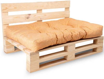 Bananair - Palletkussen - Tuinkussen voor Palletbank - Zitkussen - 120x80x15 cm - Oranje