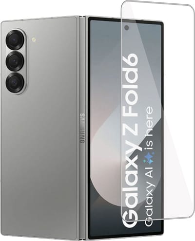 Screenprotector geschikt voor Samsung Galaxy Z Fold 6 Screenprotector – Gehard Glas - Proteqt+