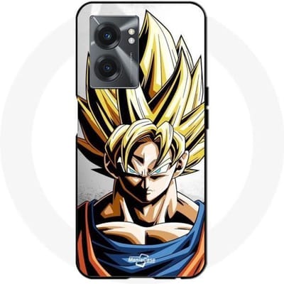 Hoesje - Maniacase - Realme V23 - Goku Dragon Ball Z - Flexibel - Zwart