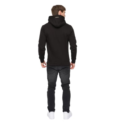 Crosshatch Heren Moules Hoodie (Zwart)