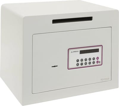 Eenvoudige code- en sleutelkluis met dubbele beveiliging - 27 liter en robuuste stalen constructie