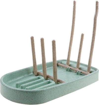 HOGA - Baby Flessenrek - Afdruiprek - Flessendroogrek baby - Babyflessen - Groen