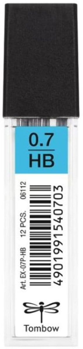 Tombow - Leads vulpotlood vulling - 0.7mm - Navulling - HB - koker 12 stuks