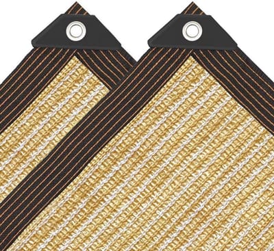 Zonweringsnet schaduwnet - beige 2 x 5 m - 90% UV-bescherming