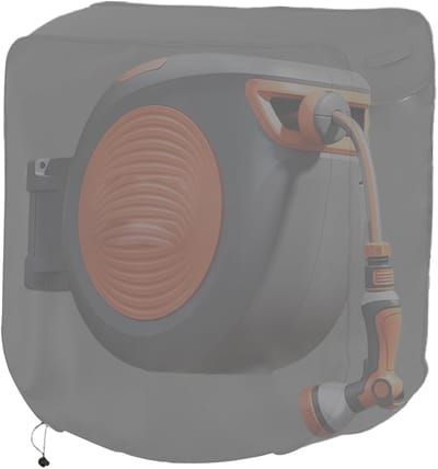Slanghaspel Beschermhoes - Hose Reel Cover - Buiten Gebruik - UV-Bestendig Waterdicht - 60x45x60cm - Grijs