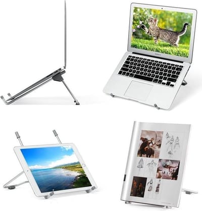 Laptop Standaard - Draagbare Verstelbare Tafel Stand - Notebook Houder Desktop - Bureau houder Geschikt Voor: Tablet iPad Mac