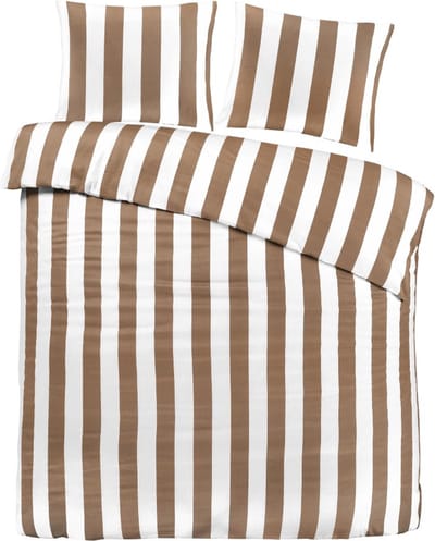 Papillon Lewis Dekbedovertrek - Tweepersoons - 200x200/220 cm - Zand