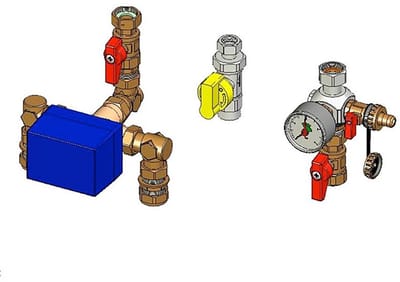 Remeha Aansluitset combiboiler, voor Calenta S - serieschakeling, 100014330