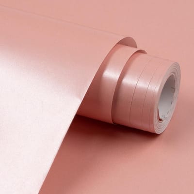 SnelShoppen - Roze Mat Cadeaupapier Rol 43cm x 12m - Effen Kleur Parelmoer Glanspapier voor Bruiloft, Babyshower, Verjaardag, Feest, Festival Cadeaude