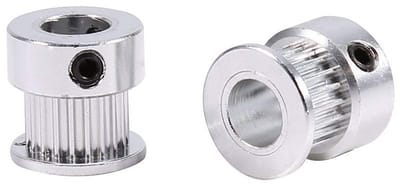 Allecto - Aluminium Timing Pulleys - 8mm Binnen Diameter - 20 Tanden voor 3D Printer - Precisie - Accessoires voor 3D Printing - Betrouwbaar - Gesc...