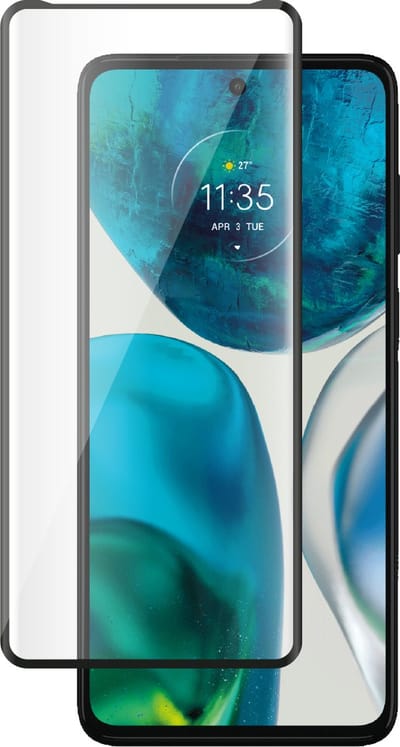 Bigben Connected, Screenprotector geschikt voor Motorola Moto Edge 2022 / Moto G52 - Anti-Scratch 2.5D, Transparant zwart
