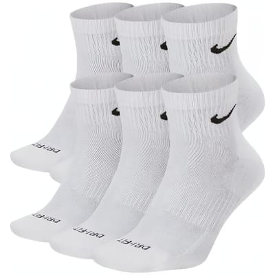 Nike Everyday Plus Gedempte Enkelsokken 6 Paar Wit SX6899-100 M white
