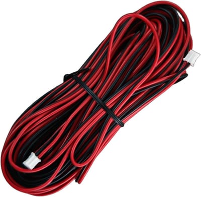 Elektrische Draad - Kabel 2-aderig - Deurbel Aansluiten - Vertind Koper - 15 Meter 22AWG - Zwart Rood