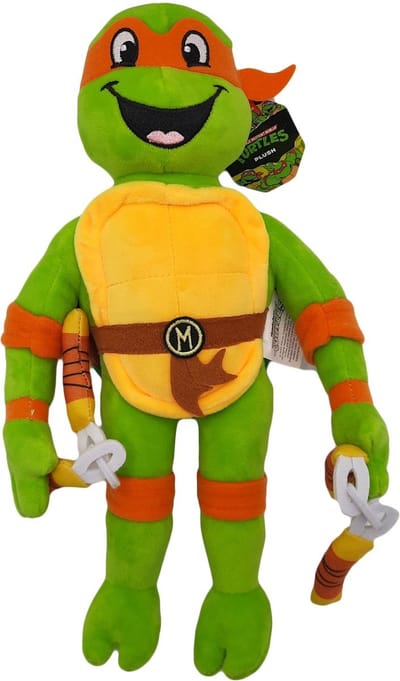 Teenage Mutant Ninja Turtles michaelangelo knuffel 26 cm