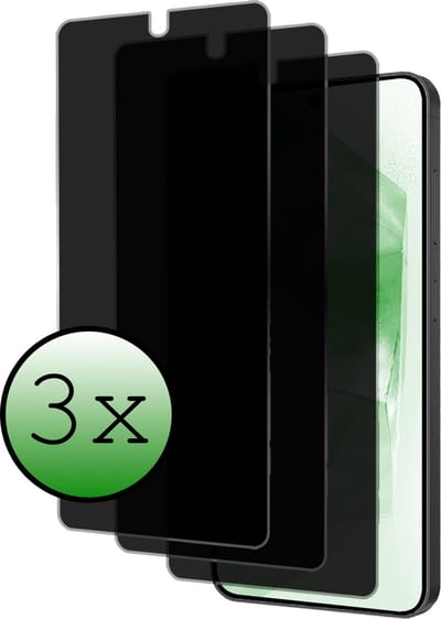 Screenprotector - 3 Stuks Geschikt voor Samsung Galaxy A55 - Privacy Filter - Beschermglas - Gehard Glas - Tempered Glass - Screen Protector