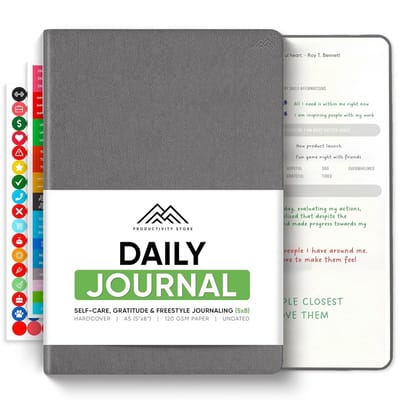 Mindfulness en Productiviteit Dagboek: Inschrijf- en Schrijf Prompts met Hardcover