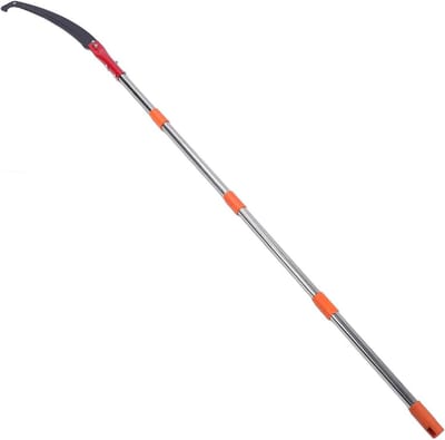 Boompaal Snoeischaar - Takkentrimmer Uitschuifbaar - Hoge Takken Snoeien - Roestvrijstalen Constructie - Tot 218cm - Zilver