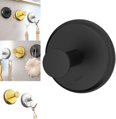 Zorg voor een stevige en veelzijdige zuignaphaak voor badkamer, keuken en tegels - waterdichte en roestvrije haak voor het ophangen van handdoeken, badjassen en accessoires - enkelvoudig gebruik