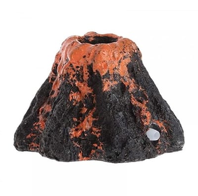 Vulkaan Decoratie - Synthetische Hars - Aquarium Ornament - Duurzaam - Voor Zoetwater/Zeeaquaria - Afmetingen: 6,5 cm diameter - Aquariumdecoratie