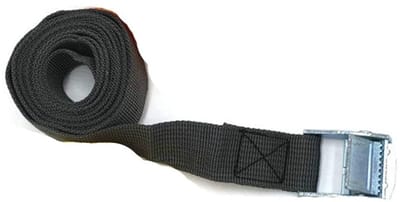 Dailygoody - Ratchet Tie Down Riemen - Heavy Duty Spanriemen - Verstelbare Sjorbanden - Zwart - Perfect voor Motorfiets en Cargo - Robuust en Duu