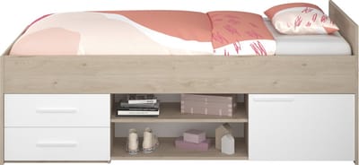 Parisot - Kajuitbed Finland - Wit Jackson Oak met lattenbodem