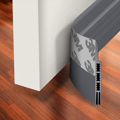 Simple Fix Tochtstrip - 100cm x 5cm - Tochtstrips voor Deuren - Tochtstopper - Tochtrol - Tochtband - Tochthond - Zelfklevend en Isolerend - Grijs