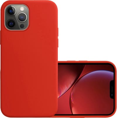 Hoesje - Geschikt voor Apple iPhone 13 Pro - Sterk & Shockproof - Hoes Cover - Siliconen Case - Rood