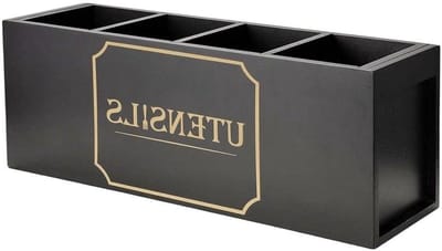 Houten Bestekhouder - Lade Organizer Keuken - Keuken Organiseren - 3 Vakken Ontwerp - 40 x 13 x 15.5 cm