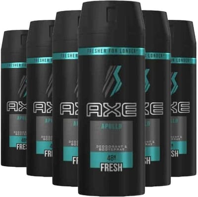 6x Axe Deospray - Apollo 150 ml